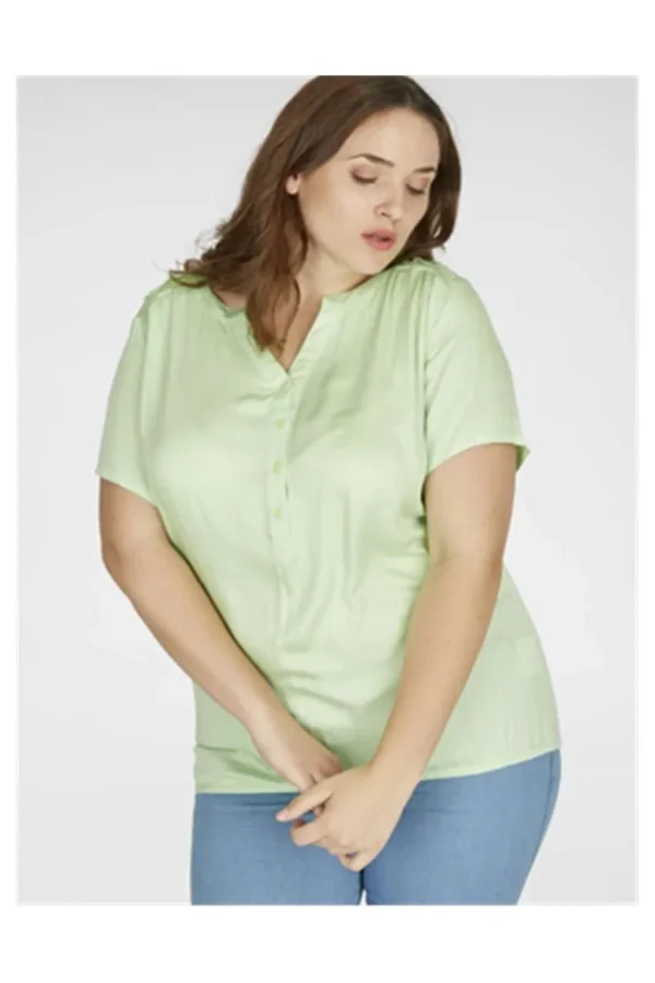 Navigazione Maglia con collo alla coreana taglie forti Hot