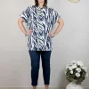 Chalou Maglia con collo alla coreana taglie comode Hot