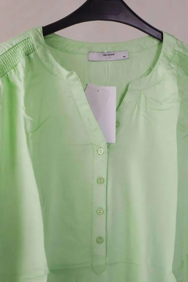 Navigazione Maglia con collo alla coreana taglie forti Hot