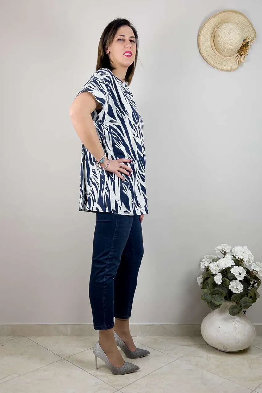 maglia_con_collo_alla_cor_3.webp Chalou Maglia con collo alla coreana taglie comode Hot