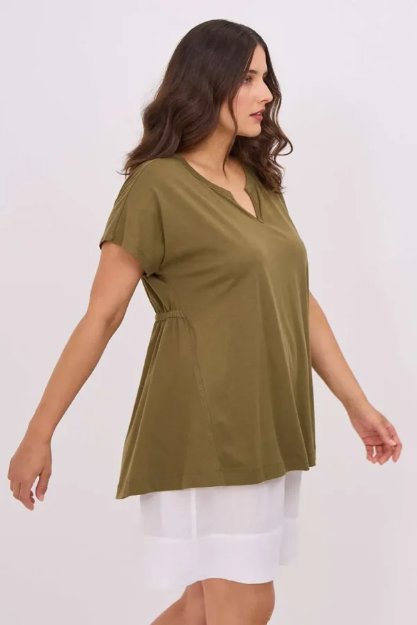 Mat Fashion Maglia con elastico dietro taglie comode Online