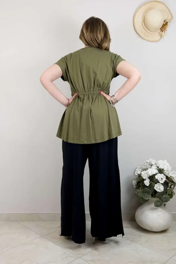 Mat Fashion Maglia con elastico dietro taglie comode Online