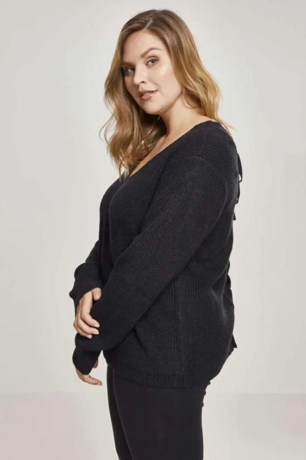 Urban Classics Maglione con lacci sul retro taglie comode Online
