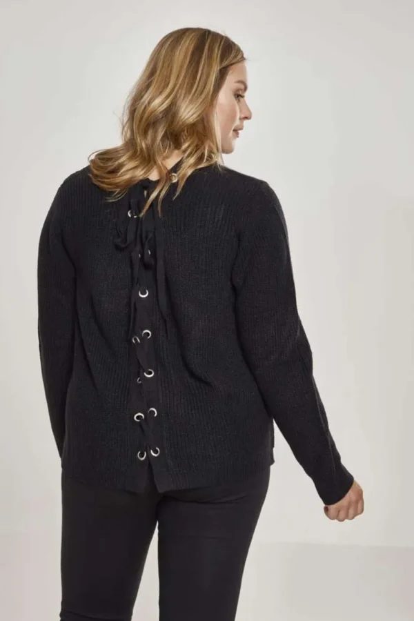 Urban Classics Maglione con lacci sul retro taglie comode Online