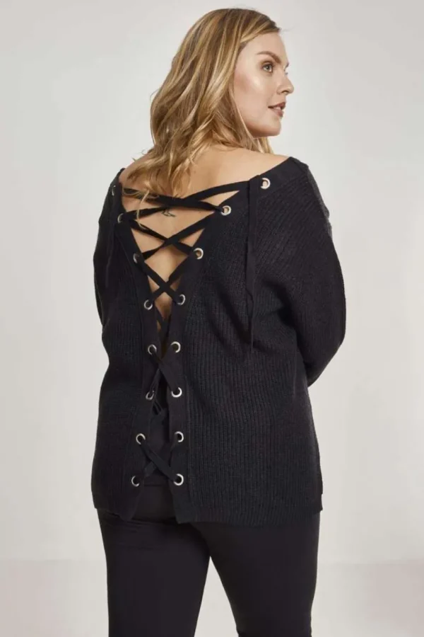 Urban Classics Maglione con lacci sul retro taglie comode Online