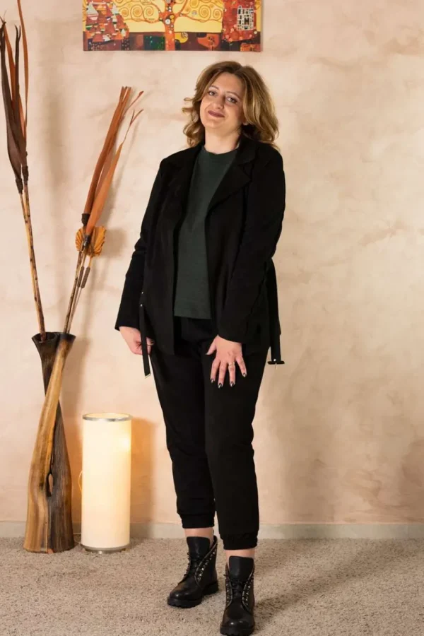Talissa Mode Pantalone cargo in velluto taglie comode Clearance