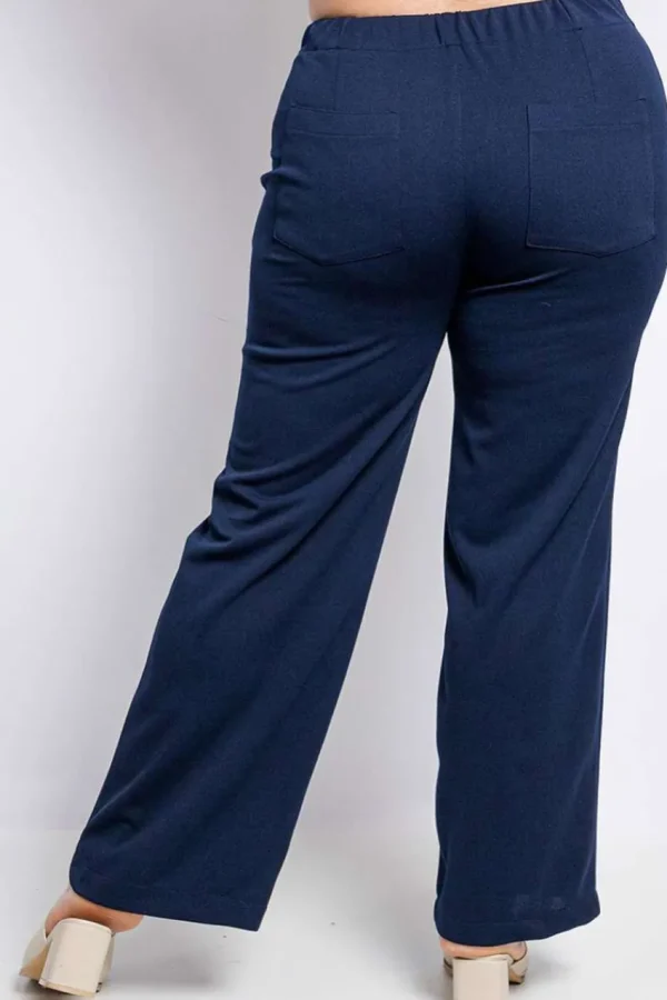 Donna Curvy Pantalone classico a palazzo taglie forti Fashion