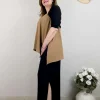 Mat Fashion Pantalone con spacchi laterali taglie comode Fashion