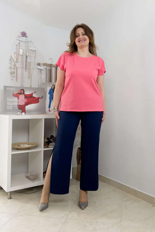 Jiveley Pantalone con spacchi taglie comode Clearance