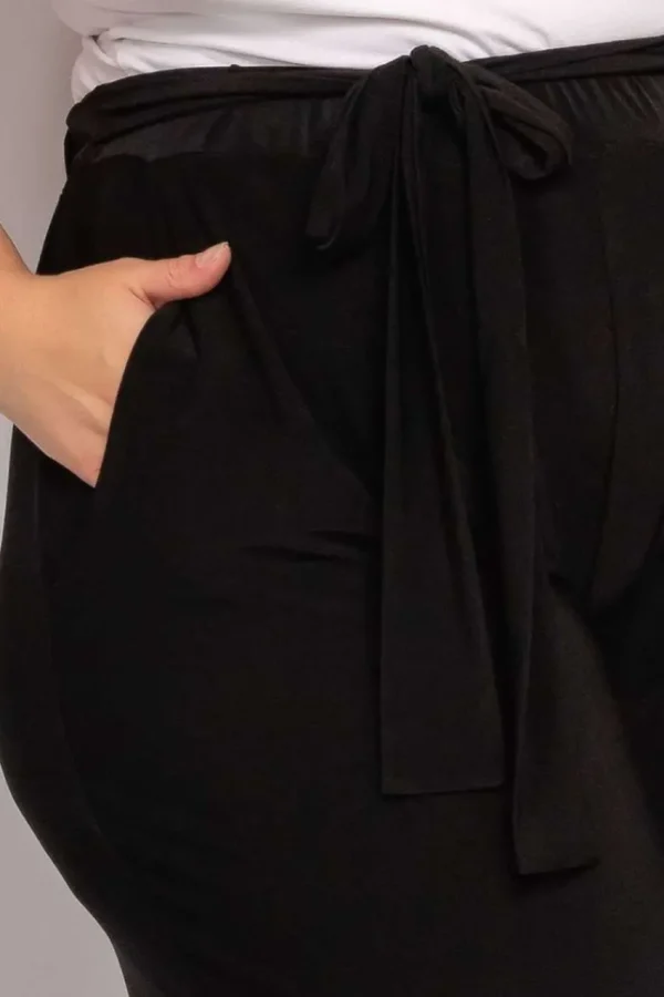 Donna Curvy Pantalone fluido con cintura taglie comode Best