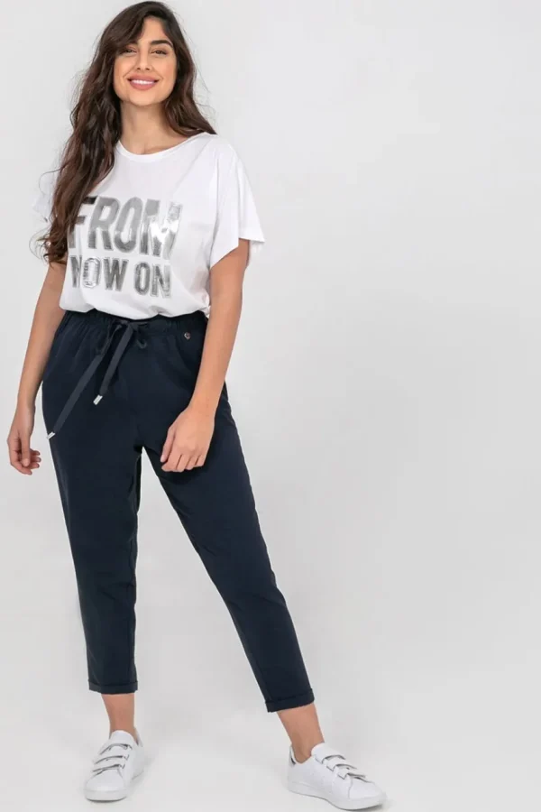 Mat Fashion Pantalone in crep taglie comode Fashion