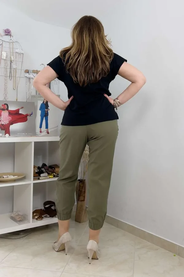 Jiveley Pantalone Jogging con elastico al fondo Hot