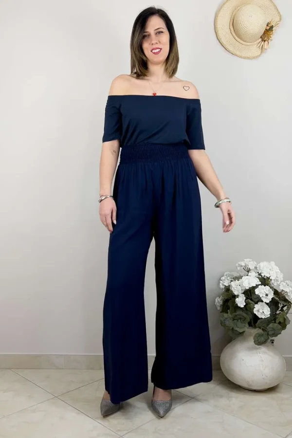 Mat Fashion Pantaloni con elastico alto in vita taglie comode Online