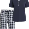 Brandtex Pigiama con t-shirt e pantaloncini taglie forti Best