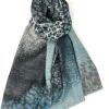 Donna Curvy Sciarpa blocchi di colore e fantasia leopardata Clearance