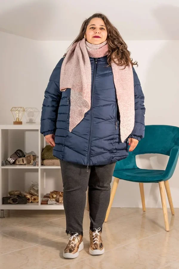 Donna Curvy Sciarpa con sfumatura Fashion