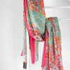 Donna Curvy Stola colori brillanti Fashion