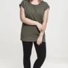 Urban Classics T-shirt con maniche a cappuccio taglie forti Hot