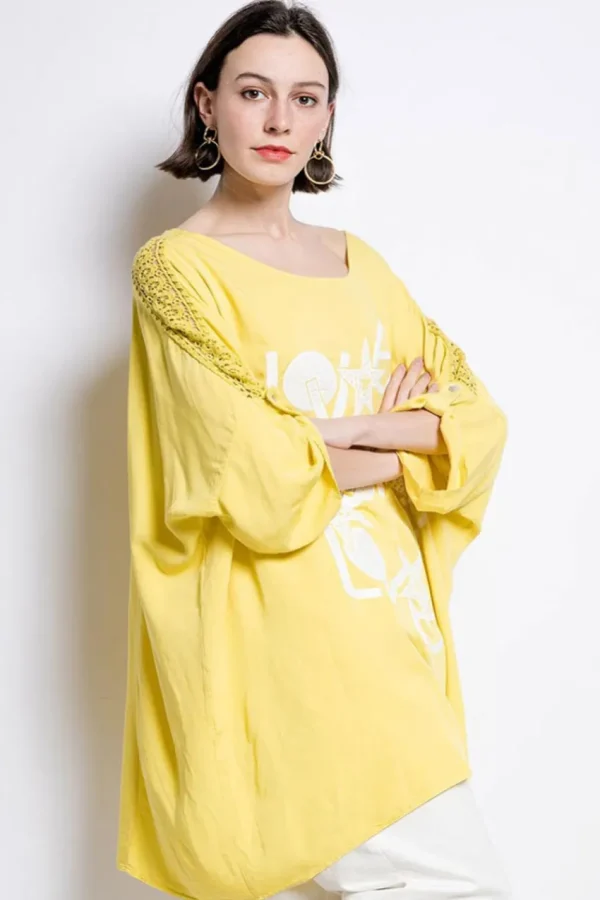 Donna Curvy T-shirt con stampa taglie forti New